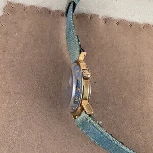 Vintage Snoopy Playing Tennis and original Faded Denim Blue strap Timex | Accessories | Vintage Snoopy Playing Tennis And  main image 2